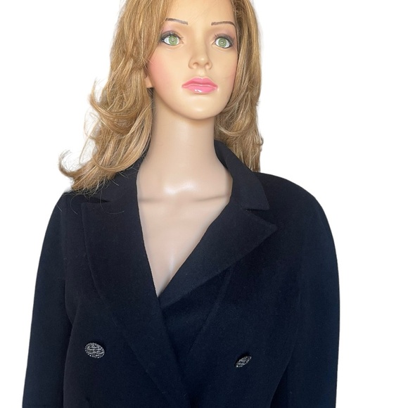 ST.JOHN
SEWN BY HAND wool black large coat size 10 - Picture 4 of 16